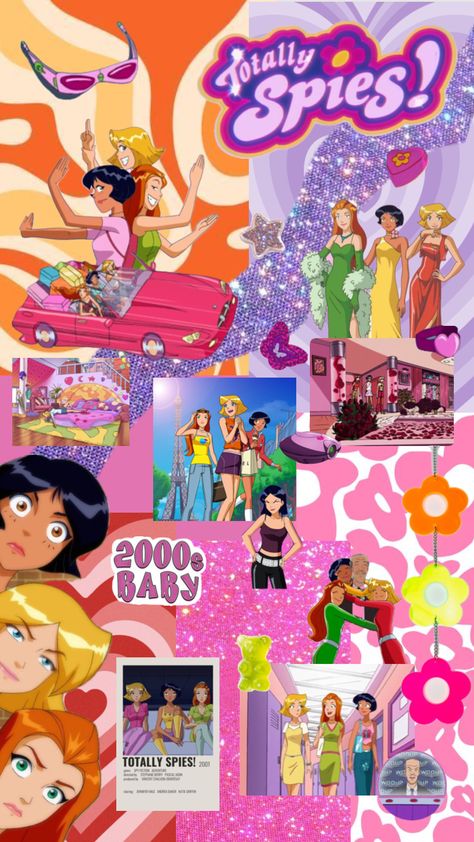 Totally Spies Background, Totally Spies Aesthetic Wallpaper, Totally Spies Wallpaper, Total Spies, Totally Spies Aesthetic, Pinterest Diy Crafts, Japon Illustration, Totally Spies, Bead Charms Diy