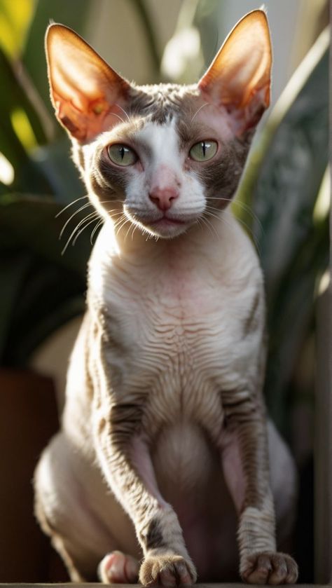 Cat In Sunlight, Muscular Cat, Cornish Rex Cats, Photos Of Cats, The Memes, Cornish Rex, Rex Cat, Exotic Cats, Cats Aesthetic