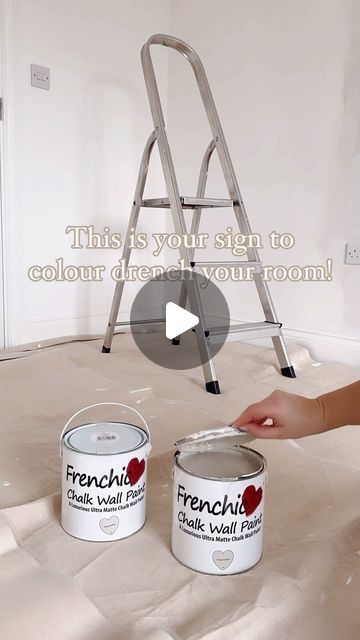 Coat Paint Adulting, Colour Drench Bedrooms, Colour Drenched Bedroom, Frenchic Paint Colours, Chalk Wall Paint, Frenchic Paint, Chalk Wall, Paint Swatches, Neutral Paint