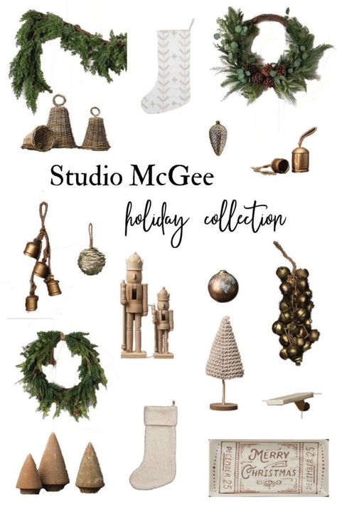 Studio Mcgee Holiday, Studio Mcgee Christmas, Amazon Christmas Decorations, Trendy Christmas Decor, Minimalist Christmas Decor, Neutral Christmas Decor, Dried Florals, Simple Christmas Decor, Unique Christmas Decorations