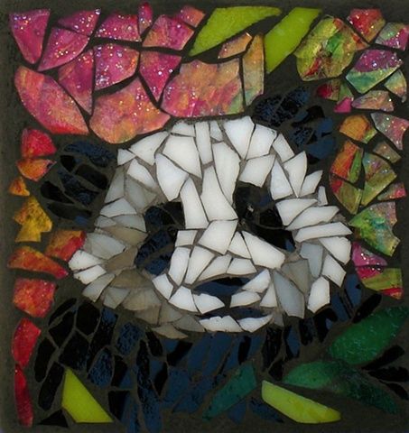 Mosaic Windows, Panda Decorations, Mosaic Animals, Mosaic Garden Art, Mosaic Stained, Mosaic Madness, Glass Mosaic Art, Panda Art, Mosaic Pieces