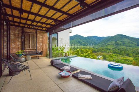 CHE6630: Designer Villa with Luxurious mountain views in Cherng Talay - Phuket Buy House Mountain Villa, Villa With Pool, Buy House, Resort Villa, Residential Complex, Mountain Homes, Mountain House, Mountain Top, Villa Design