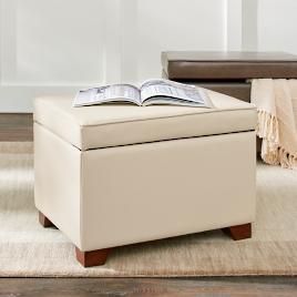 Mobile File Ottomans | Grandin Road Large Storage Ottoman, Storage Ottomans, Leather Storage Ottoman, Dog Sofa Bed, Chair And A Half, Grandin Road, Assembly Instructions, Leather Ottoman, Ottoman Bench