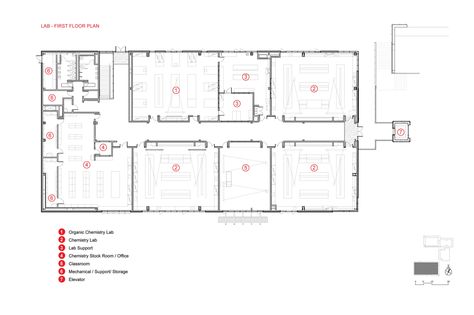 Physical Sciences + Engineering Center / Ratcliff Science Lab Floor Plan, Labs Plan, Physics Lab, Classroom Planning, First Floor Plan, Teaching Stem, High Tech Design, Teaching Plan, Chemistry Labs