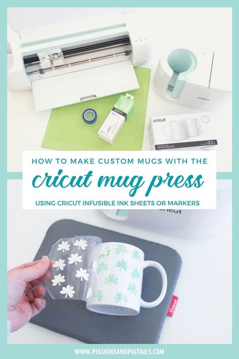 #sponsored Learn how to make custom mugs with the Cricut Mug Press using Cricut Infusible Ink sheets and markers. Perfect, personalized gifts made easy. #CricutMugPress #CricutMade How To Use Cricut Mug Press, Infusible Ink Mugs Ideas, Cricut Tumbler, Cricut Mugs, Vinyl Craft Projects, Cricut Mug Press, Fun Diy Craft Projects, Branded Mugs, Using Cricut