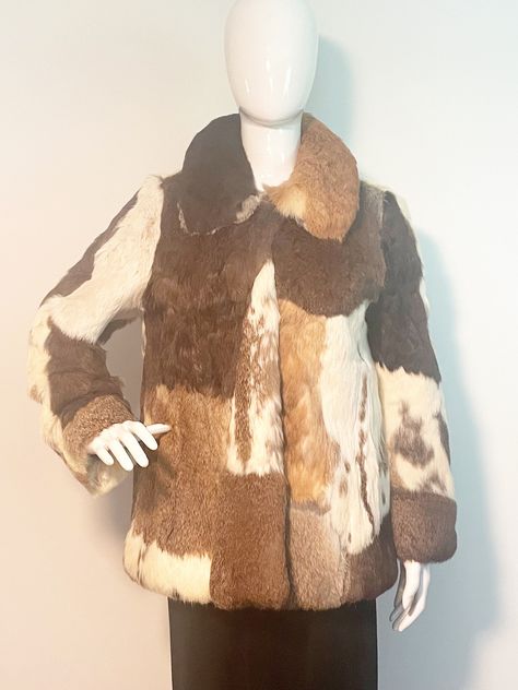 Patchwork Fur Coat, Rabbit Vintage, Rabbit Fur Coat, Vintage Rabbit, Palm Beach Gardens, Beach Gardens, Rabbit Fur, Fur Jacket, We Wear