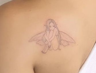 Sitting Fairy Tattoo, Sitting Tattoo, Sitting Fairy, Fairy Sitting, Fairy Tattoo, Tattoos