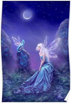 Luminescent Fairy & Dragon Art Poster Mythic Creatures, Creature Fantasy, Unicorn And Fairies, Mouse Cartoon, Fairy Images, Fairy Dragon, Fairy Pictures, Fairy Artwork, Fairy Coloring