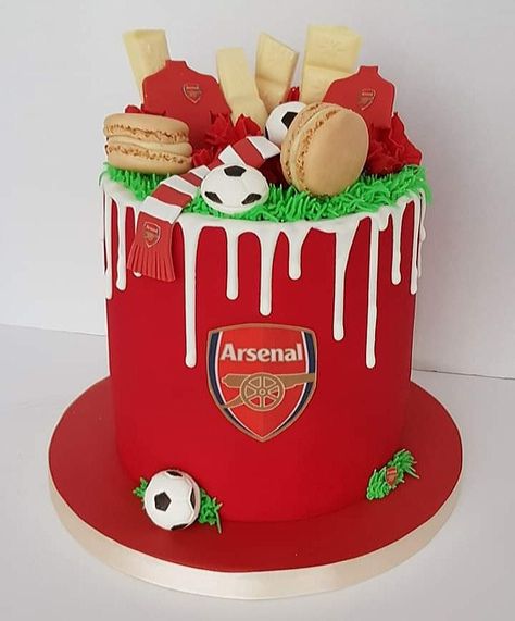 Arsenal Birthday Cake, Arsenal Cake, Arsenal Cake Ideas Birthdays, Arsenal Birthday Cakes For Men, Arsenal Football Cake, Benfica Birthday Cake, Manchester United Cake Ideas, Birthday Cake Manchester United, Manchester United Theme Cake