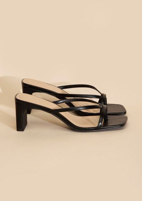 Sara Clothes, Mini Heels, Small Heels, Strappy Mules, Mule Heels, China Style, Chic Sandals, Elevated Style, Women Shoes Online