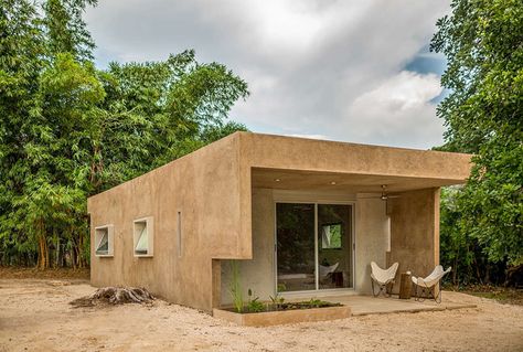 Loft Vivero on Architizer Cheap Houses To Build, Cheap Building Materials, Low Budget House, Chitre, Case In Pietra, Low Cost Housing, House Small, Adobe House, Living Small