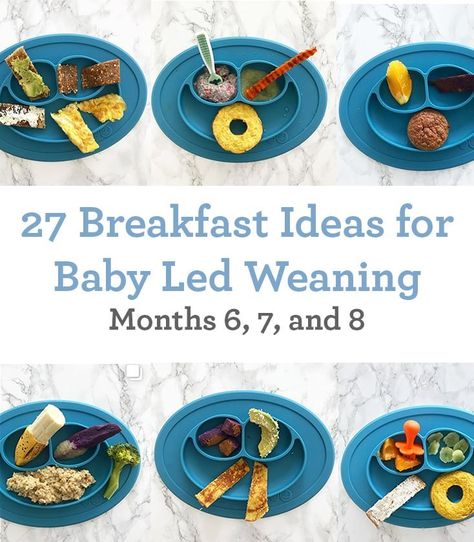 Baby Led Weaning 7 Months, Breakfast Ideas For Baby, Baby Led Weaning Breakfast, Fingerfood Baby, Baby Led Weaning First Foods, Weaning Foods, Baby Breakfast, 7 Month Old Baby, Baby Led Weaning Recipes