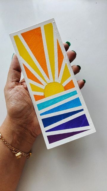 Easy Painting With Brush Pens, Washi Tape Painting Ideas, Painted Paper Art Projects, Watercolor Washi Tape Art, Watercolor Painting Ideas Easy Simple, Bookmarks Watercolor Easy, Painted Bookmarks Acrylic Easy, Scrap Paper Ideas, Watercolor Kids Projects