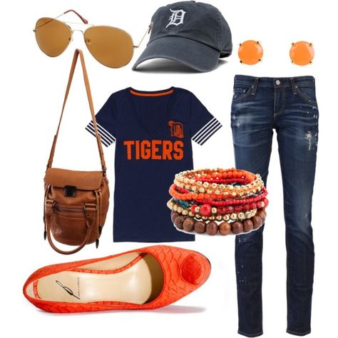 Take Me Out to the Ballgame Baseball Boys, Take Me Out, Gaming Clothes, Detroit Tigers, Girly Fashion, Me Time, Hair Colors, Fashion Sense, Perfect Outfit