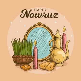 Happy Novruz Holiday, Happy Nowruz Video, Happy Noroze, Nowruz Illustration, Nowruz Crafts, 2d Christmas Tree, Happy Nowruz, Homemade Lollipops, Theta Healing