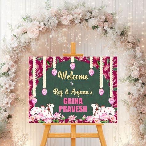 🌟 Make your house a home with our Indian Housewarming Welcome Board Sign Template! 🏡✨ Perfect for adding a personalized touch to your doorstep, this template blends traditional charm with modern design. Customize it to reflect your family's name and style, and greet guests with warmth and hospitality! 🌿 #indianhousewarming #indianhousewarmingdecorations #grihapraveshpuja🕉️ #grihaprabesh #grihapravesh #gruhapravesham #gruhapravesham Housewarming Welcome Board, Indian Housewarming, Housewarming Decorations, Welcome Board, Welcome Boards, Sign Templates, House Warming, Modern Design, Make Your