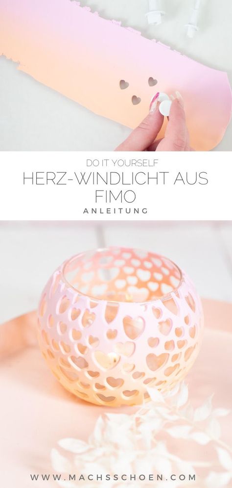 Ich zeige dir in meiner Schritt für Schritt Anleitung wie einfach du dieses Windlicht nachmachen kannst.   #windlicht #diy #sommerdiy #homedeko #diydeko Boho Modern Farmhouse, Diy Fimo, Fimo Beads, Cadeau Diy, Clay Flowers, Modern Boho, Potpourri, Do It Yourself, Piggy Bank