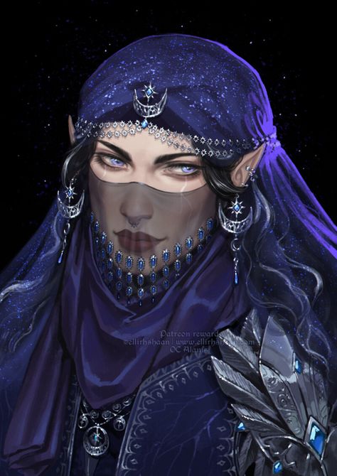 Dnd Elves, Elf Art, Characters Inspiration Drawing, Fantasy Portraits, Fantasy Races, Celestial Art, Dnd Art, Dungeons And Dragons Homebrew, Fantasy Rpg