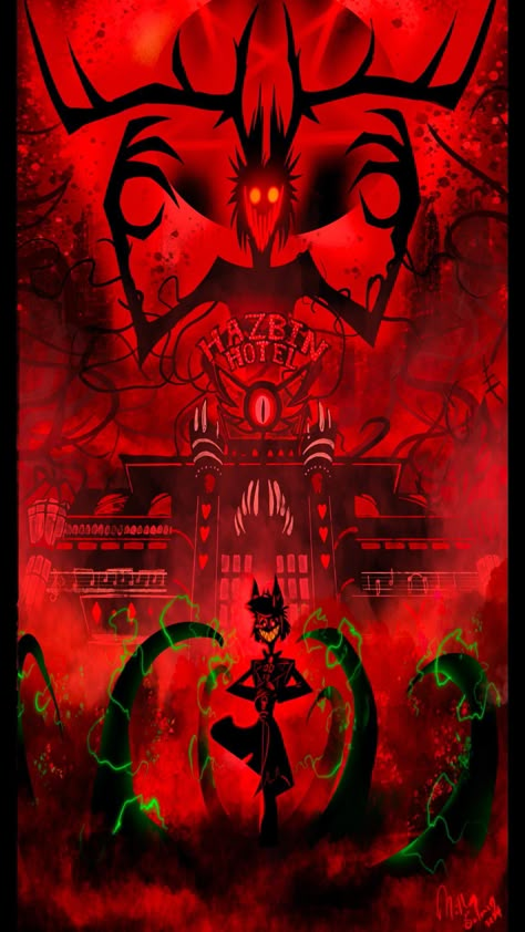 Boss Wallpaper, H Hotel, Monster Hotel, Alastor Hazbin Hotel, Vivziepop Hazbin Hotel, Fnaf Drawings, Scary Art, 판타지 아트, A Guy Who