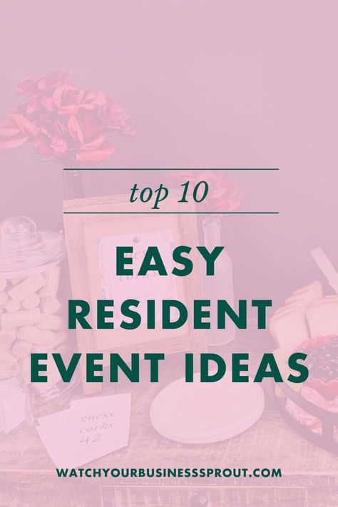 These 10 easy resident event ideas will help you start a new season! Get resident social media post ideas, virtual community-building activities, and more here. Valentines Day Resident Event Ideas, Holiday Resident Event Ideas, Winter Resident Events, Dorm Event Ideas, January Resident Events, January Events For Residents, Senior Living Marketing Events, February Resident Event Ideas, Apartment Resident Events Ideas