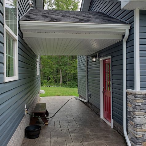 75 Farmhouse Detached Garage Ideas You'll Love - May, 2024 | Houzz Detached Garage Ideas, Colonial Remodel, Detached Garage Designs, Carriage Style Garage Doors, Stamped Concrete Driveway, Garage Construction, Craftsman Garage, Garage Pictures, Garage Door Panels