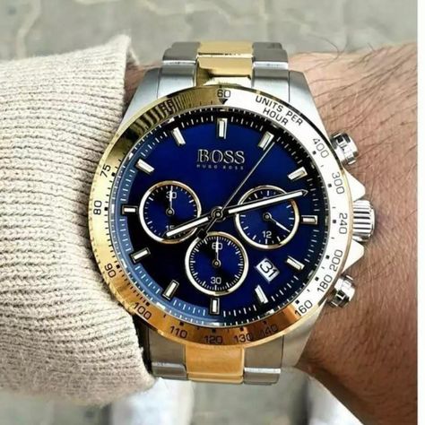 Hugo Boss Watch, Blue Cases, Sports Watch, Mens Gold, Steel Watch, Stainless Steel Watch, Watch Collection, Chronograph Watch, Watch Brands