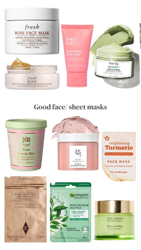 #skincare #skin #acne #masks #facemasks Fresh Rose Face Mask, Pore Mask, Rose Face Mask, Real Rose Petals, Good Face, Face Sheet Mask, Sheet Masks, Pink Clay, Clay Masks