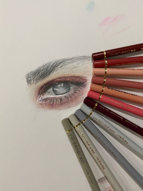 Faber Castell Colored Pencils, Faber Castell Polychromos, Beautiful Quotes About Allah, Drawing Inspo, Watercolor Pencils, Faber Castell, Portrait Drawing, Color Ideas, Beautiful Quotes