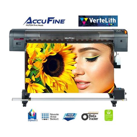 The MUTOH XpertJet 1341SR Pro 54″ Eco-Solvent printer, with it’s small footprint and high-quality output, is ideally-suited for the production of vibrant graphics and signage. Spec Sheet, Get Ripped, Logo Ideas, Starter Kit, Dye Sublimation, Dtf Transfer, Skin Tones, Printer, Software