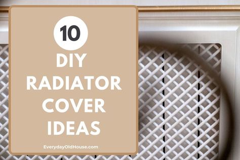 Build your own DIY radiator covers using these inspiring ideas with building instructions #DIY #energyefficiency