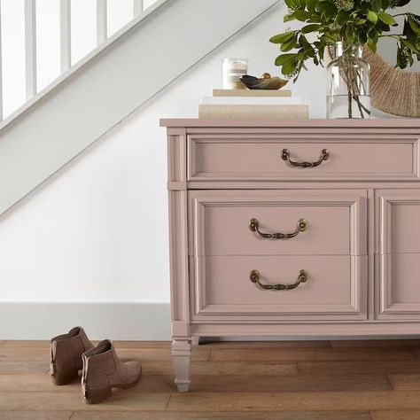 Magnolia Home by Joanna Gaines Rosy Pink Water-based Tintable Chalky Paint (1-quart) in the Craft Paint department at Lowes.com Magnolia Paint Pink, Magnolia Paint, Ella Rose, Chalky Paint, Craftsman Cottage, Pink Water, Craft Paint, Rosy Pink, Craftsmen Homes