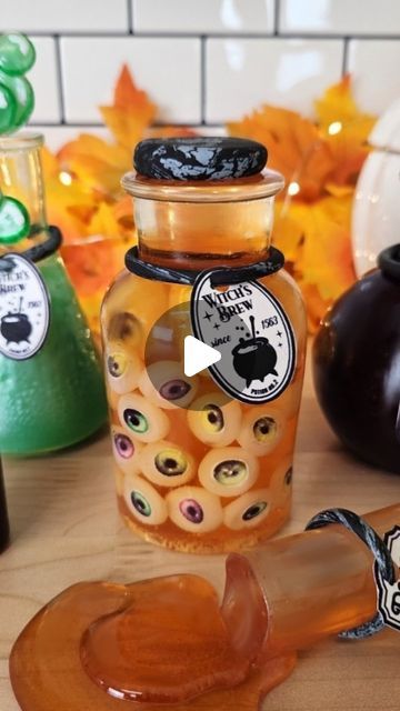 Sidney Galpern on Instagram: "Talk about eye 👁 candy! 

Shop Simi Potion Bottle Molds, Sugar Free Simi Isomalt, and @sugargeekshow Eye Molds and Edible Sheets are available on our website

✨️Made using Pre-Cooked, Ready to Use Simi Isomalt Tiles! Just melt in the microwave with no cooking, temperatures, or ingredients for crystal clear, easy to use sugar "glass" decorations in a flash!✨️

Find more tutorials and design inspiration on our website 💛

#isomalt #Sugar #simiisomalt #sugarfree #candy #sugarfreerecipe #sugarart #lollipops #cookies #cake #cakedecorating #caketutorial #isomaltutorial #howtouseisomalt #Pastry #baking" Sugar Glass, Cookies Cake, Witch's Brew, Cooking Temperatures, No Cooking, Potion Bottle, Sugar Free Recipes, Sugar Art, Cake Tutorial