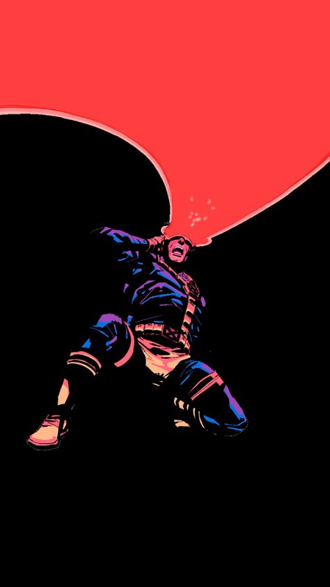 Xmen Cyclops Art, Marvel Cyclops, Cyclops Xmen, X-men Wallpaper, Retro Comic Art, Cyclops X Men, Spiderman Comic Art, Vaporwave Wallpaper, Men Art