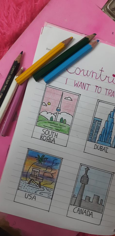 Countries I Want To Travel, Diary Design, Cute Journals, Diary Ideas, I Want To Travel, Travel Aesthetic, Journal Ideas, Travel Journal, Kim Namjoon