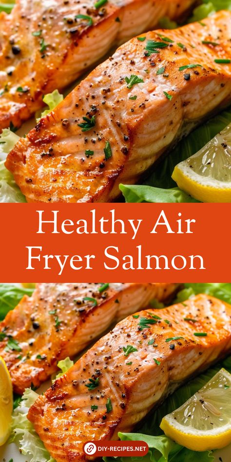 Cook healthy air fryer salmon with a flavorful glaze. Easy, quick, and perfect for a nutritious dinner! Air Fryer Oven Salmon Recipes, Asian Salmon Air Fryer Recipes, Healthy Fish Recipes Salmon, Salmon In Air Fryer Time, Cooking Fresh Salmon, Air Fryer Salmon Healthy, Quick Salmon Recipes Air Fryer, Air Fryer Salmon And Veggies, Salmon Air Fryer Time