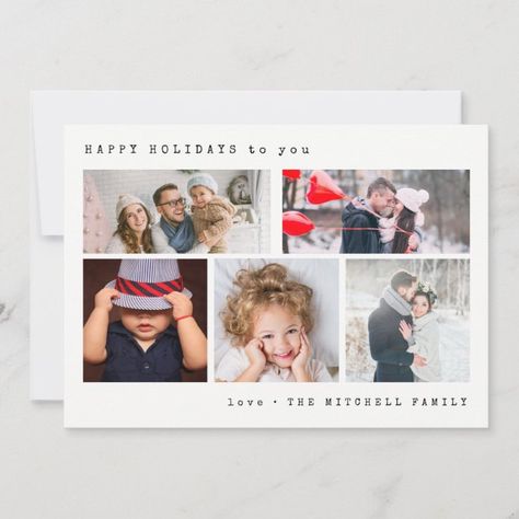 Minimal Holiday Photo Collage | Black Gingham - tap/click to get yours right now! #christmas #holiday #simple #multiple #photo Christmas Card Minimal, Gingham Christmas, Collage Black, Birth Announcement Card, Black Gingham, Holiday Design Card, Photo Greeting Cards, Multi Photo, Christmas Invitations