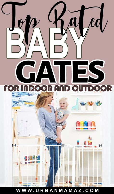 Top Rated Baby Gates For Indoor and Outdoor Best Baby Gates, Extra Wide Baby Gate, Wide Baby Gate, Gate For Stairs, Baby Gate For Stairs, Retractable Baby Gate, Top Of Stairs, Baby Registry List, Stair Gate