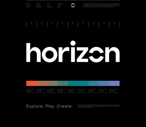 Studio MPLS — Facebook Horizon Horizontal Logo Design, Horizon Logo Design, Perspective Logo, Horizon Logo, Minimal Logos Inspiration, Unique Business Names, Tech Logo, Circle Logo Design, Food Logo Design