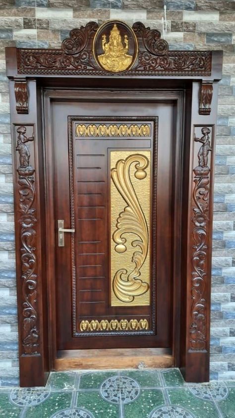 front door decor | front gate design | wooden gate design front door decor front doors front door ideas front gate design wooden gate design wooden gates designs gate design modern Front Single Door Design Wood Modern, Indian Entrance Door Design, Mein Wood Door Design, Main Door Arch Design Entrance, Main Door Vasakal Design, Wooden Main Door Design Wooden Main Door Design Entrance Modern, Maindoors Design Indian, Main Door Arch Design, Front Door Design Wood Entrance