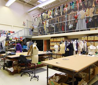 Design and Costume Technology | Mason Gross School of the Arts Costume Designer Studio, Costume Shop Aesthetic, Theater Storage, Costume Storage, Costume Room, Theatre Classroom, Costume Closet, Technical Theatre, Props Storage