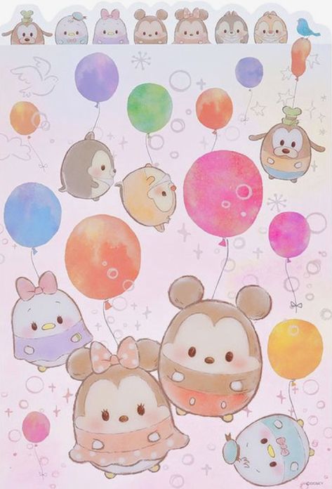 Ufufy Disney Ufufy, Kawaii Disney, Disney Tsum Tsum, Disney Character, Diy Journal, Disney Food, Tsum Tsum, Bday Ideas, Mickey And Friends