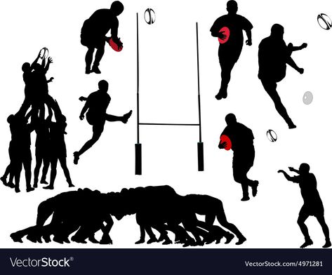 Rugby Tattoo, Rugby Party, Team Wallpaper, Rugby Player, Rugby Team, Rugby Players, Vector Stock, Rugby, Stock Vector