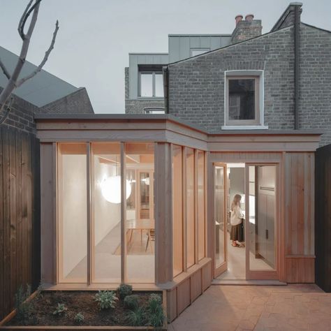 Glazed Extension, Architecture Extension, Hampstead House, Lantern House, Sky Lantern, End Terrace House, Victorian Terraced House, Roof Extension, Rear Extension