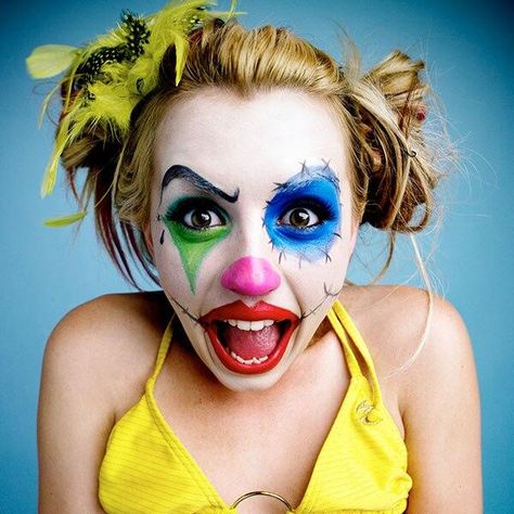 Lexi Belle Fantasy Make-up, Female Clown, Halloween Clown, Clown Faces, Pintura Facial, Scary Clowns, Face Painting Halloween, Creepy Clown, A Clown