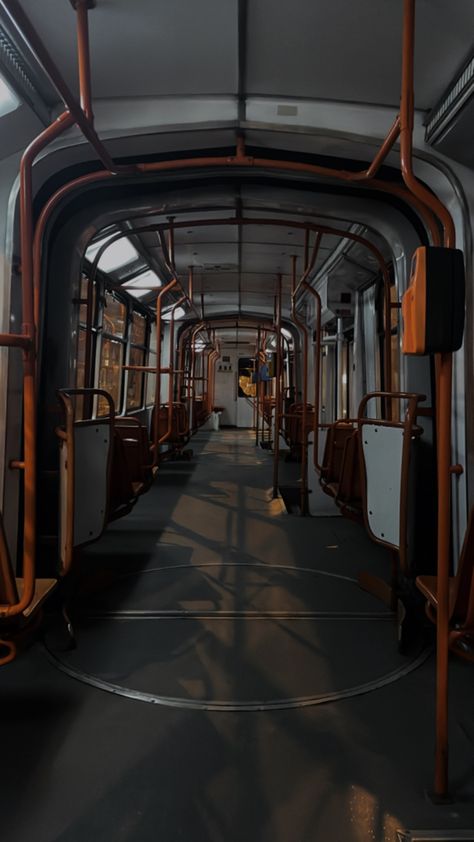 #empty #romania #tram Tram Aesthetic, Romania Aesthetic, Life Support, City Aesthetic, Travel Aesthetic, Solo Travel, Romania, Mood Board, Travel