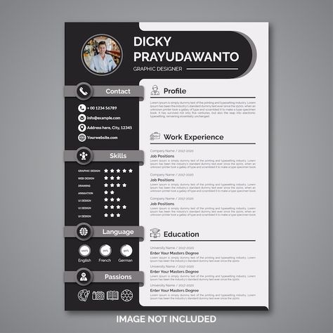 Cv For Teaching, Resume Design Template Free, Curiculum Vitae, Cv Sample, Cv Original, Graphic Design Cv, Cv Design Template, Cv Writing, Curriculum Vitae Template