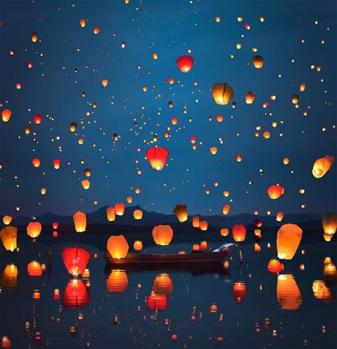 Sky Lantern, Lantern Painting, Photography Of Nature, Lantern Art, Floating Lanterns, Easy Magic, Sky Lanterns, Long Exposure Photography, Lantern Festival