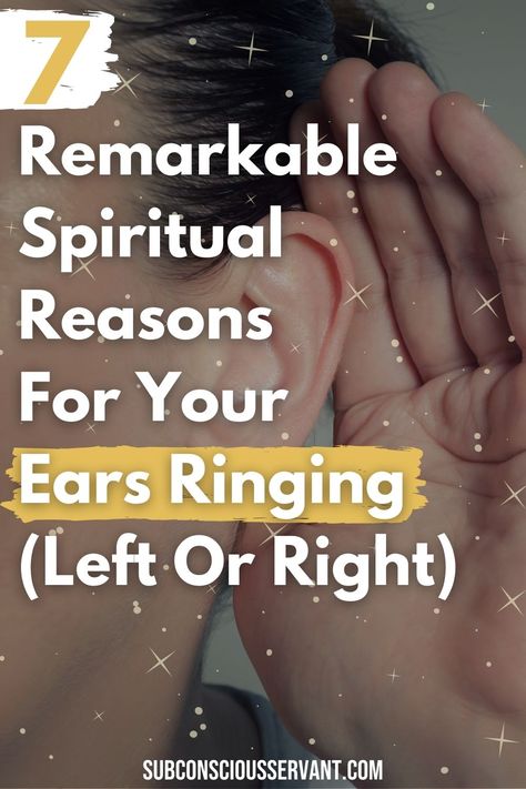 Ringing In Ears Spiritual, Left Ear Ringing Spiritual Meaning, Ear Ringing Spiritual Meaning, Ears Ringing Meaning, Ears Ringing, Clairvoyant Psychic Abilities, Spiritual Abilities, Ear Ringing, Spiritual Tips