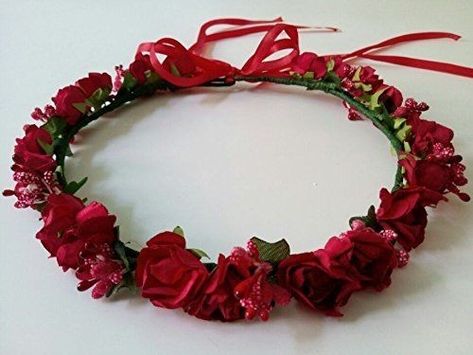 Fairy Garland, Flower Girl Hair Piece, Flower Girl Wreaths, Red Flower Crown, Bridal Crown Tiara, Flowers Crown, Rose Flower Crown, Flower Tiara, Rose Crown