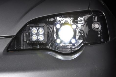 DIY Car Mods - Rigid Industries Dually LED High-Beams Are The Best 19 Diy Cars, Adventure Vehicle, 4runner Mods, Car Customization, Suv Accessories, Toyota Tacoma Trd Pro, Subaru Legacy Gt, Car Detail, Camping Diy